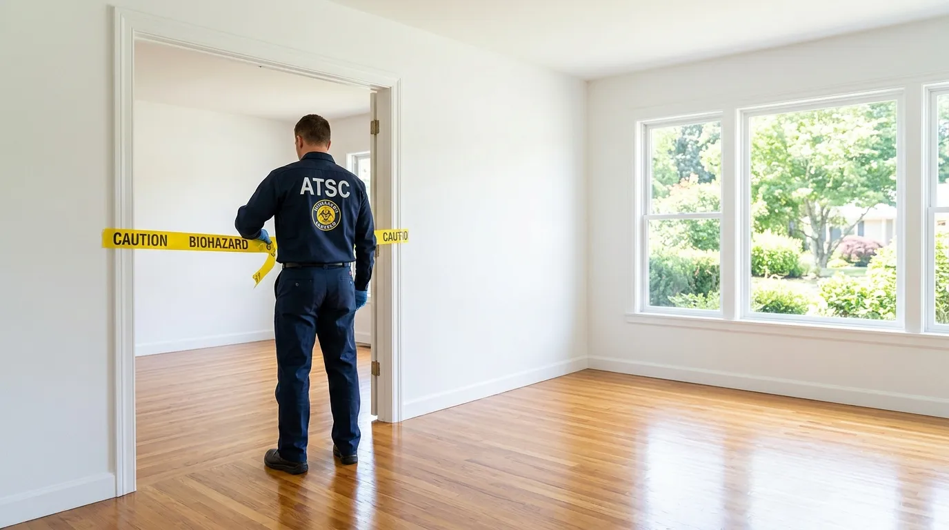 Certified biohazard cleanup crew performing Crime Scene Cleanup in Ione